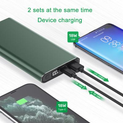 China Easy fast charging carry 10000mah large capacity smart ultra thin mobile power bank 3.0/pd digital display fast charging mobile power supply for sale