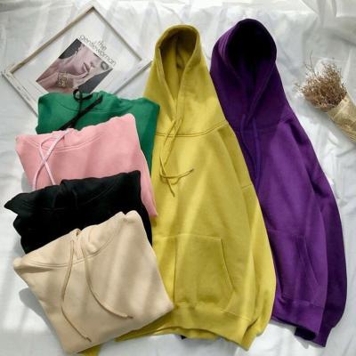 China 2021 High Quality Men's And Women's Anti-wrinkle 50% Cotton 50% Polyester Solid Color Unisex Blank Hoodie for sale