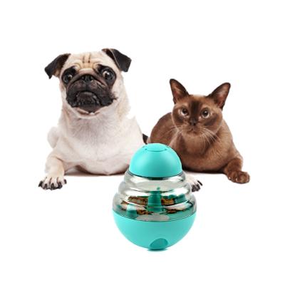 China Viable Leakable New Leakakge Pet Toy Dog Food Tumbler Dog Leakable Food Toy for sale