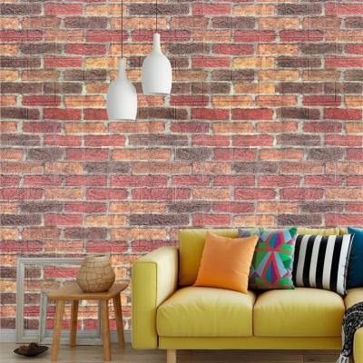 China Waterproof+ECO-Friendly+Easy install pe foam 3D wallpaper good price 3D wallpaper home decor wall fashion wallpaper for sale