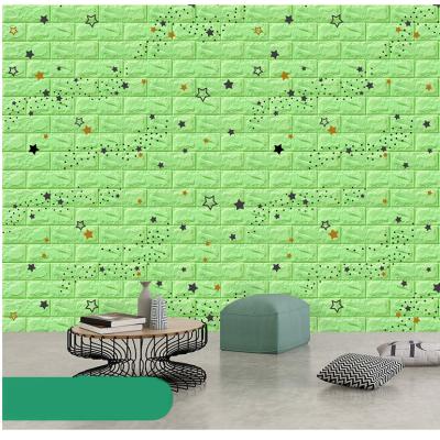 China Waterproof+ECO-Friendly+Easy Install Factory Supply Kids Bedroom Wallpaper Directly Self Adhesive Wall Tiles Wallpaper Peel and Stick with CE Certificate for sale