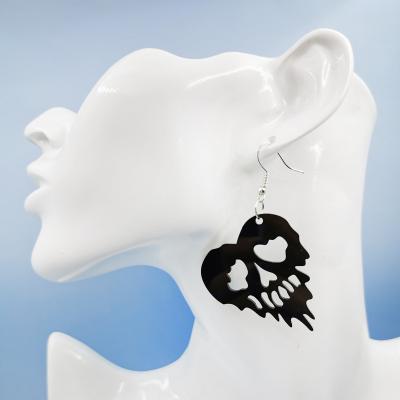 China ZY1098 Punk New Arrival European Halloween Skeleton Acrylic Earrings for sale