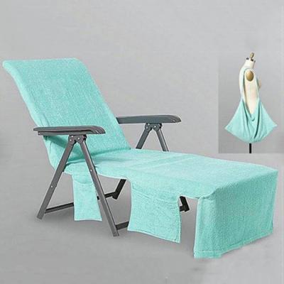 China Wholesale Lounge Chair Cover Lounge Chair Cover Customized Portable Microfiber Beach Chair Cover for sale