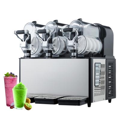 China Hotels 700W 9L Commercial Triple Bowl Beverage Maker Frozen Slush Machine for Supermarkets Cafe Restaurants Cafes Restaurants Snack Bars for sale