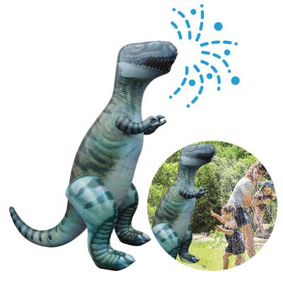 China Factory Wholesale Hots Plastic Sprinkle Inflatable Water Toys Poolside Receiving Sprinkler Inflatable Splash Dinosaur Funny Outdoor For Kids for sale