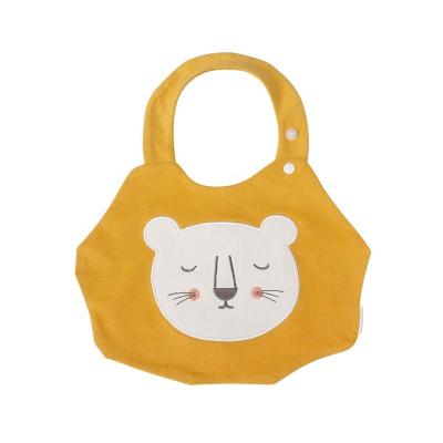 China Megan Cute Animal Design Washable Baby Bib, Waterproof Cotton Bibs For Teething Baby for sale