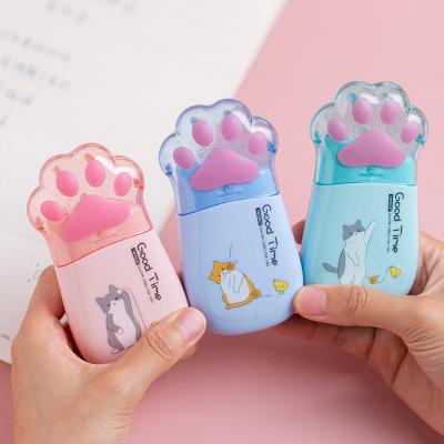 China PS Kawaii Cat Correction Tape 30 Meters Long Custom Logo Correction Tape Decorative Roller for sale