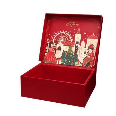 China Recyclable Christmas Gift Boxes Rectangle Empty Chocolate Gift Boxes With Lids For Parties Florist Supplies Rose Boxes for sale