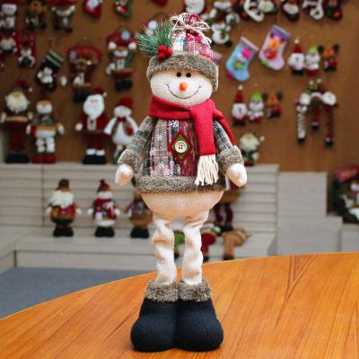 China Christmas Ornaments Home Christmas Deco Rudolph Car Decoration Reindeer Toy Santa Claus Doll Snowman Doll Christmas Elk for sale