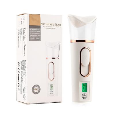 China Mini Ultrasonic Nano Ionic Facial Vapor Nano Rechargable Moisturizer Mini Ultrasonic Nano Equipment Beauty Spray Usb Handy Nano Mister for sale