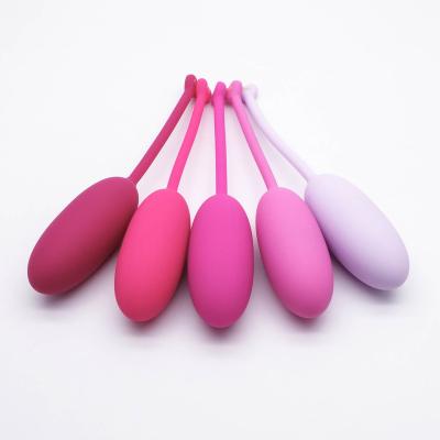 China Pelvic Balls Vaginal Tightening Silicone Kegel Balls Easy Clean Soft Silicone Floor Testing Program Kegel Balls for sale