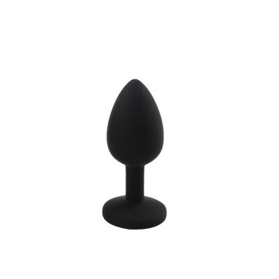 China Black Adult Stimulation Anal Toys Silicone Butt Plugs For Women And Men for sale