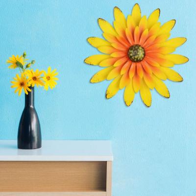 China China 3D Metal Opens Accent 33cm Bedroom Living Room Home Wall Art Metal Flower for sale