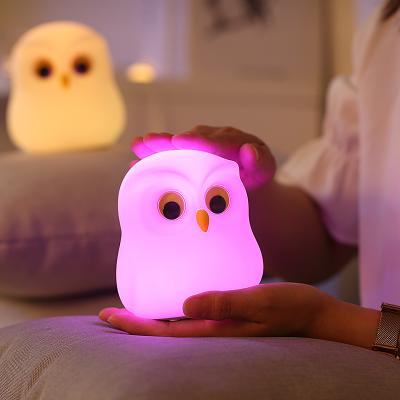 China Amazon Night Fill Light Modern Cute Warm Cute Dim Sensor Soft Touch Control USB Rechargeable Smart Interesting Cartoon USB Night Fill Light for sale