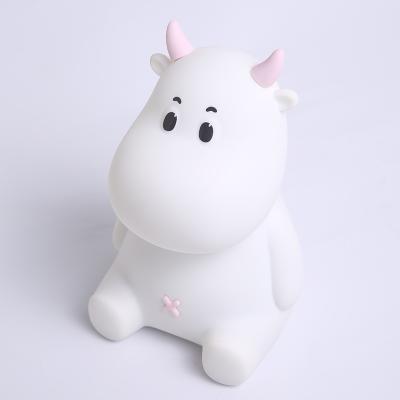 China 2021 New Product Ideas Atmosphere Amazon Cow Children Cute Touch Room Faucet Switch Dim Night Light for sale