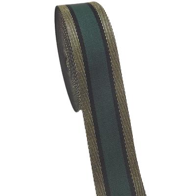 China Other Stock Green Polyester Webbing With Gold Thread Bag Tie Down Hardware 1