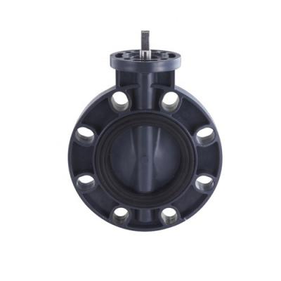 China General Manufacturer Wholesale PVC Butterfly Valve FLANGED Headless Type For Pharmacy Fields for sale