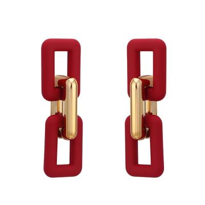 China 2020 New Fashion Fashion Acrylic Jewelry Classic Shape Chain Irregular Cheap Cute Stud Earrings For Women Wholesales for sale
