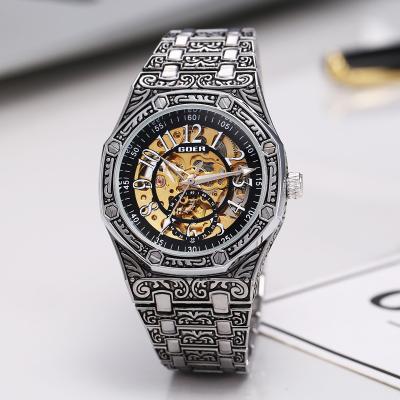 China New Year Gift GM8155 Good Quality Fashion Vintage Non-Specific Mechanical Watches For Men And Woman for sale