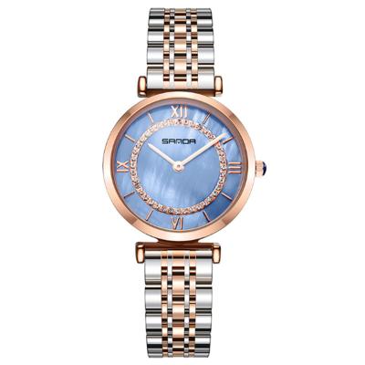 China Non-Specific Private Label Natural Pearl Shell Dial Japan Quartz Movement Wristwatch High Quality Women for sale