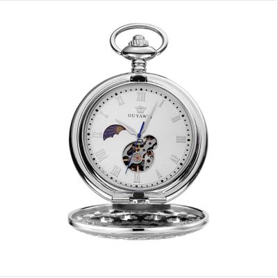 China Steampunk Retro Hot Sale PM7012 Long Hook Chain Pocket Watch Antique Hollow Case FOB Watch for sale