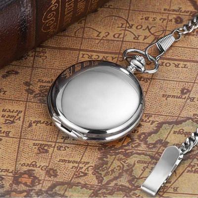 China The empty watch case can engrave the text on it. High Grade PM7009 Mechanical Empty Pocket Watch Custom Made For Personal Engraving for sale