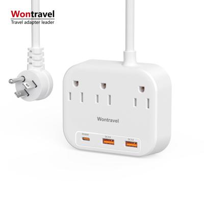 China New PD 20W Travel Power Strip USB Charger Charging Plug Extension Power Fast Forward With USB for sale