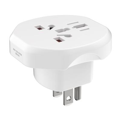 China New Design US Plug Global Travel Commercial Adapter Universal Electrical Converter Wall Plug EU US UK Outlet for sale