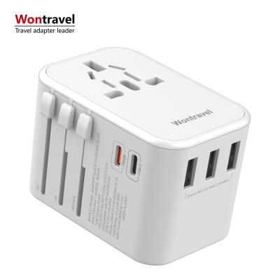 China Universal 20W Palladium Type C Residential/Multipurpose Quick Travel Adapter with 2 USB C Travel Charger Travel Adapter Palladium for sale