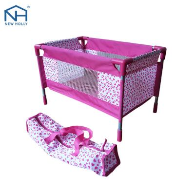 China Children 2~6+ Playing New Arrival Educational Doll Bed Toy Doll Bed Foldable Travel Bed for sale