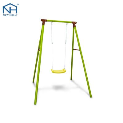 China Eco-Friendly Patio Kid's Garden Swing Kid's Single Metal Garden Swing for sale