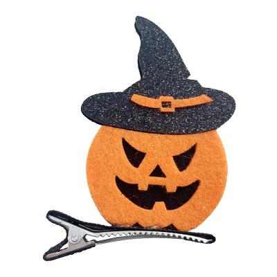 China Recyclable Cute Running Ghost Halloween Girls Hairpin Hair Accessories Party Ghost Pumpkin Hairpin for sale