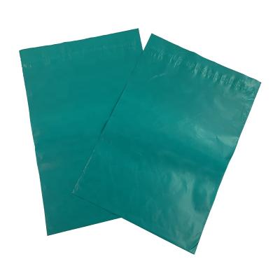 China POLY Strong Adhesive Poly Delivery Mailing Bag Green Tea Mailing Mailer 9*12 Inch For Courier 23*30.5cm+4cm for sale