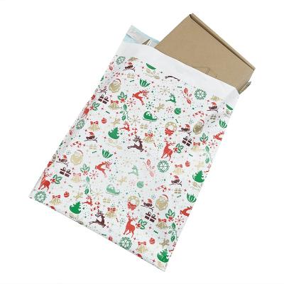 China Express Service Packaging White Plastic Mailer Poly Wrap Mailing Bag For Christmas Shopping And Packaging for sale