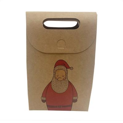 China Wholesale High Quality Recyclable Recycle Christmas Custom Your Own Logo Printed Cheap Kraft Paper Gift Bag In Stock for sale