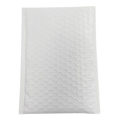 China Strong Adhesive Ready To Ship Custom Matte White Bubble Wrap Mailer Mailer Express Mailer Bag 26*30+5cm for sale