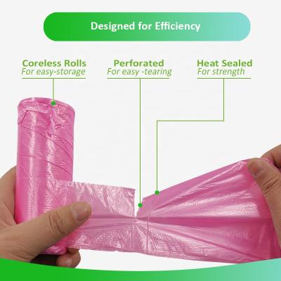 China 45*50cm Disposable 45 x 50cm Small Trash Bags 2.6 Gallon Thick Garbage Bags Garbage Bags Waste Bin Liners for Kitchen Bathroom Office for sale