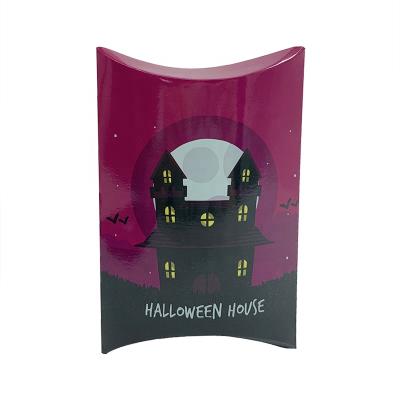 China Recyclable Cute Custom Luxury Logo Printed Halloween Pillow Shape Gift Box With Reasonable Cheap Price For Halloween for sale