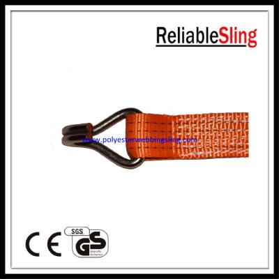 China Cargo Lashing Ratchet Strap Hooks , ratchet tie down wire / doule j hook for sale