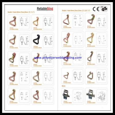 China Customized Stainless steel Ratchet Strap Hooks for Ratchet strap for sale