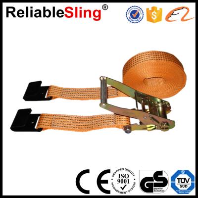 China Van Tralier Polyester Heavy Duty Lashing Straps 2 Inch ISO TUV for sale