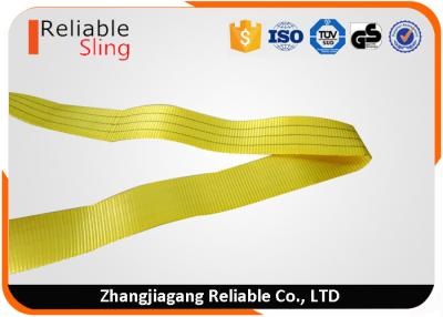 China One Way Round 3 Ton Polyester Flat Woven Endless Lifting Slings / Webbing Sling for sale