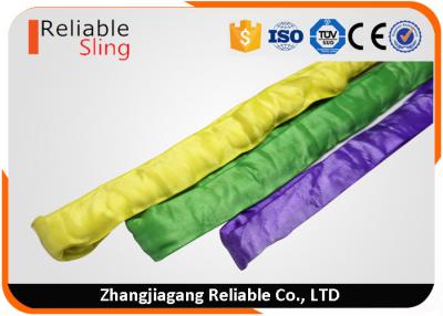 China Synthetic Polyester Round Webbing Slings , Crane Lifting Slings with CE Approved for sale