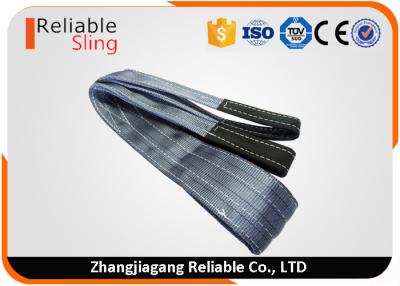 China WLL 4 Ton Gray Furniture Carrying Straps , 100% Polyester Yarn Heavy Lifting Straps for sale