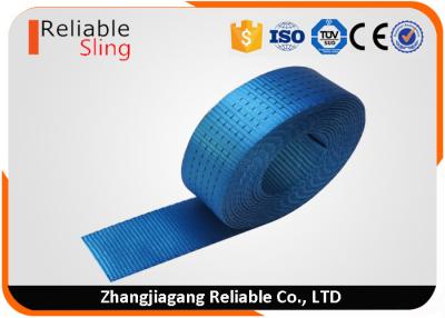 China 2 Inch 5T Rated Capacity Ratchet Strap Webbing , 100% High Tensile Polyester Webbing Belt for sale