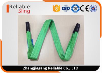 China Polyester Flat Double Eye Webbing Sling Color Code Lifting Sling EN 1492-1 Standard for sale