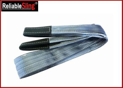 China Polyester Flat Double Eye Webbing Sling Color Code Lifting Sling Single Ply Or Double Plies for sale