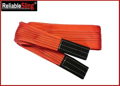 China Double ply Polyester Flat Webbing Sling Industrial Rigging Straps From 1m to 12 m for sale