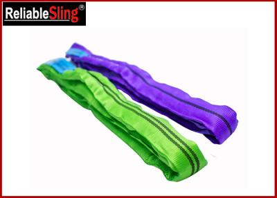 China Tested Endless Polyester Web Sling For Pipe Lifting Safety Factor 7-1 Heavy Duty Slings for sale