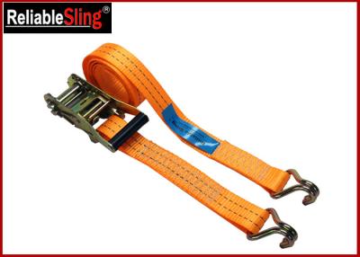 China High Strength Ratchet Tie Down Strap For Trucks Color Customized with Claw hook for sale